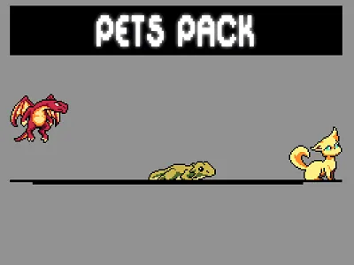 Pet Pixel Art Character Sprite Sheets 2d art asset assets character fantasy game game assets gamedev illustration indie indie game pixel pixelart pixelated sprite sprites spritesheet spritesheets