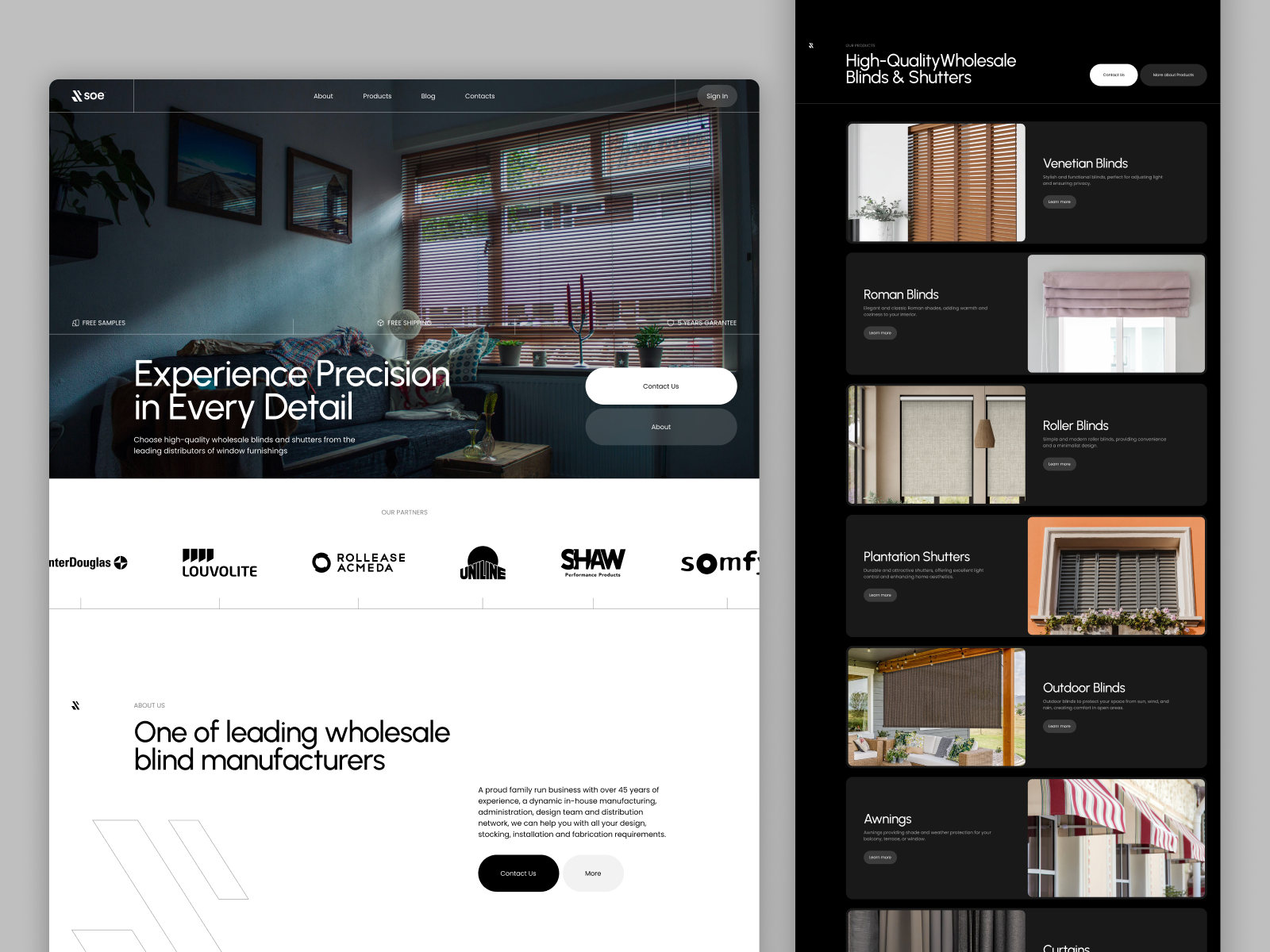 Example of Website Development (1 Page)