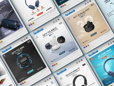 Sound Gadget Social Media Post Design | Product Listing ads design brochure design eye catching flyer design graphic design headphone ads minimal motion graphics social media design social media post