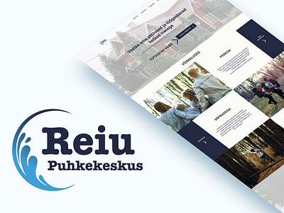 Reiu Puhkekeskus Redesign branding homepage logo ui