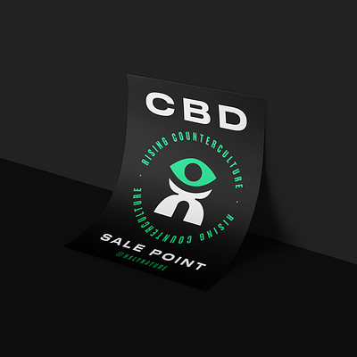 🍃 HXLY - CBD Branding Project black brand branding graphic green poster