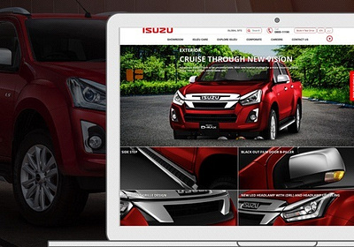 Isuzu Dmax Vcross 3d animation branding graphic design logo motion graphics ui webdesign webdevelopment