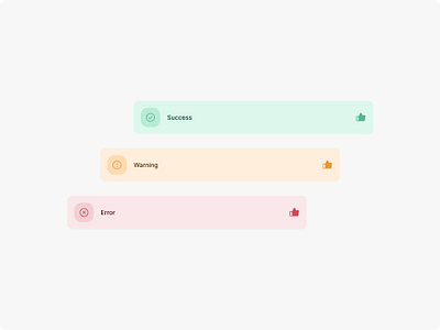 Notification Alert - Toast alertsystem cleandesign colorcodedalerts component designinspiration erroralert interactivedesign minimaldesign notificationdesign successalert toastnotification ui uiux userinterface uxbestpractices visualhierarchy warningalert