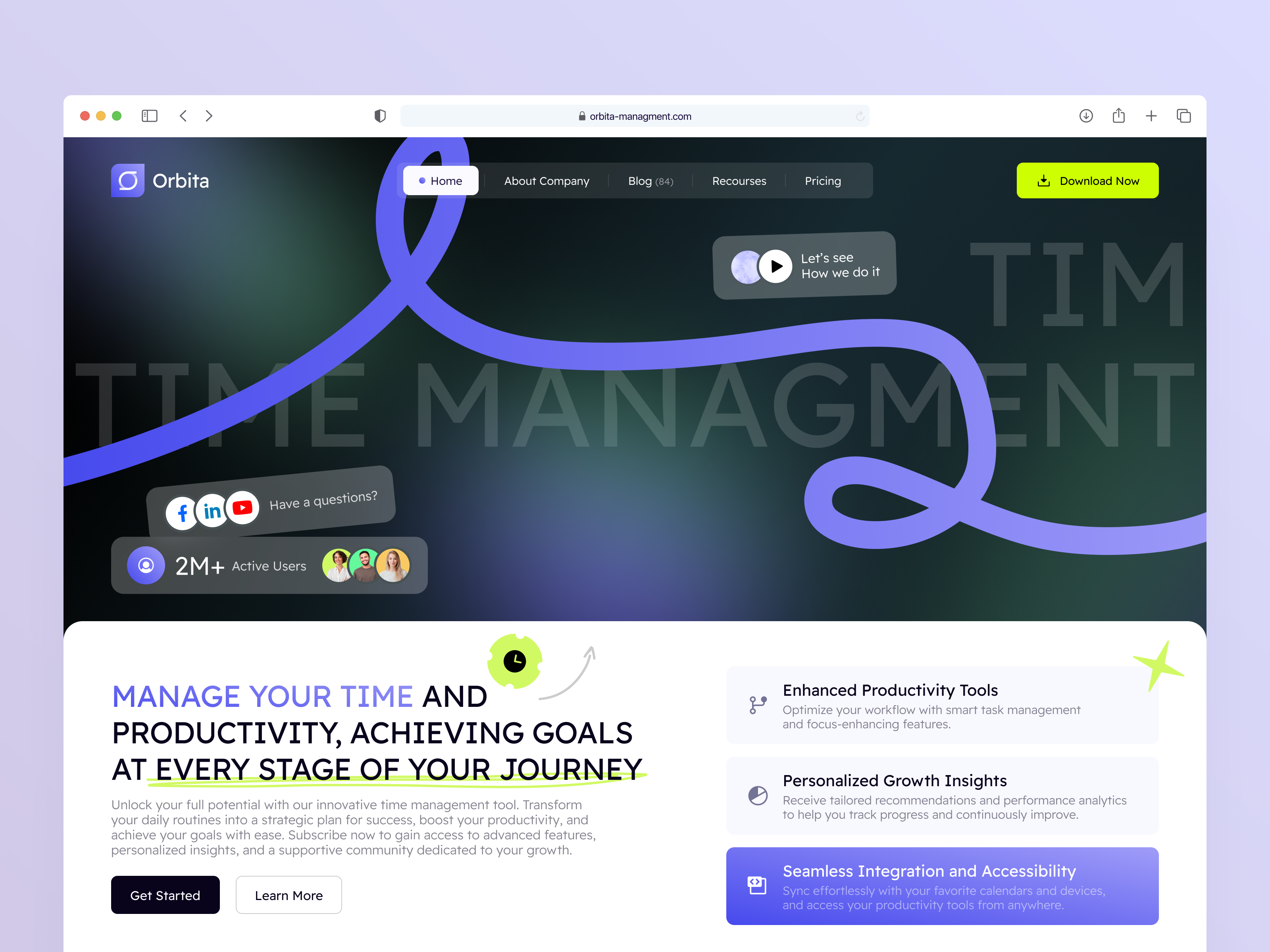 Example of Landing Page Design & Development 