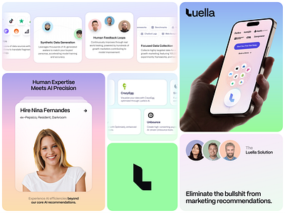 Luella - Branding Preview 2024 ai app branding colorful data gradient saas ui design