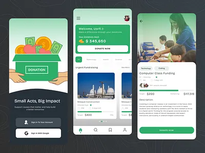 Day 10 Of UI - Fundraising App design donation app fun fund fundraising app graphic design mobile mobile app ui ux
