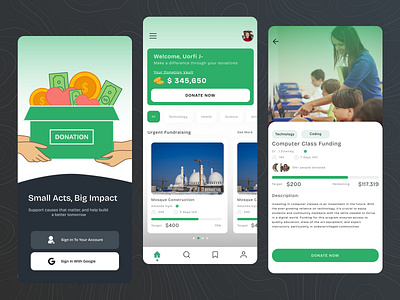 Day 10 Of UI - Fundraising App design donation app fun fund fundraising app graphic design mobile mobile app ui ux