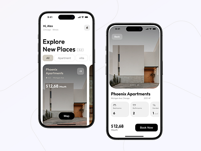 Real Estate App Concept app branding concept design graphic design real estate ui ux