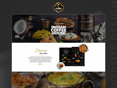 Website Development for Indian Coffee House design uiux website design