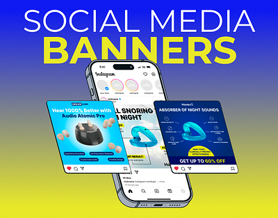 Social Media Banners ad banned ad design banner banner ad banners graphic design social media banner static banned ad design static banner static banner ad