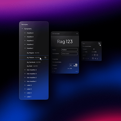 Typography–UnifiedUI components design figma properties typograpy ui ui ux unified ui unifiedui variants