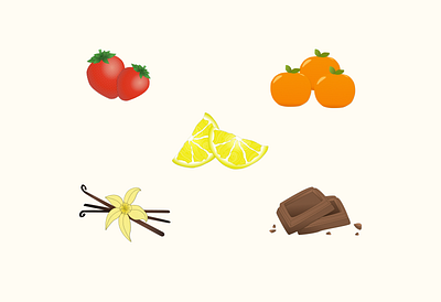 Flavours branding chocolate design figma flavours ice cream icon illustration landing page lemon logo orange procreate social media strawberry ui vanilla