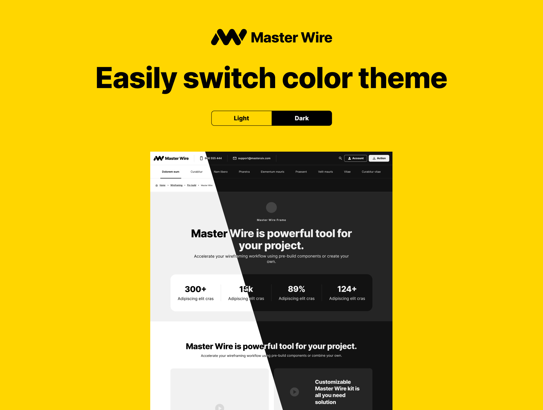 Example of Wireframe Kit   Master Wire