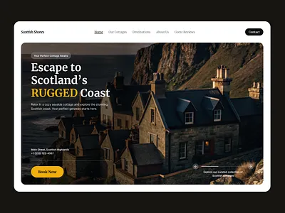 Landing Page : Vacation Rentals design hero section herosection landing page rentals ui ui design ux ux design vacation web design