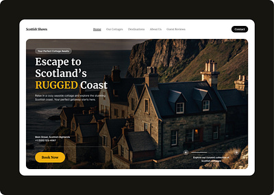 Landing Page : Vacation Rentals design hero section herosection landing page rentals ui ui design ux ux design vacation web design