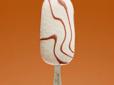 🍫🍦 Magnum 3D: Chocolate, Vanilla & Hazelnut ✨ 3d chocolat cream fudgees graphic design ice icecream magnum motion graphics orange rotate vanilla wood