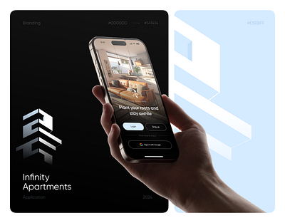 Infinity Apartments – Branding & App Design apartmentfinder apartmentrental appbranding appdesign branding flatdesign housingapp logo minimalistdesign mobileapp moderndesign propertyrental realestate realestatetech ui uiux userexperience