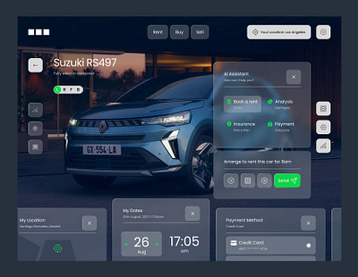 Ui Design for a car Rental Company ui uidesign ux uxdesign