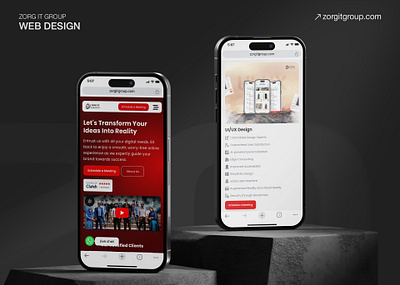 Zorg IT Group Website UI Design app branding design graphic design illustration logo motion graphics ui uiux ux vector