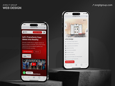 Zorg IT Group Website UI Design app branding design graphic design illustration logo motion graphics ui uiux ux vector