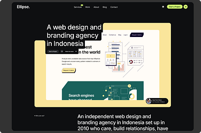 Ellipse - Agency Web Design agency design landing page ui web design