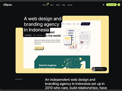 Ellipse - Agency Web Design agency design landing page ui web design