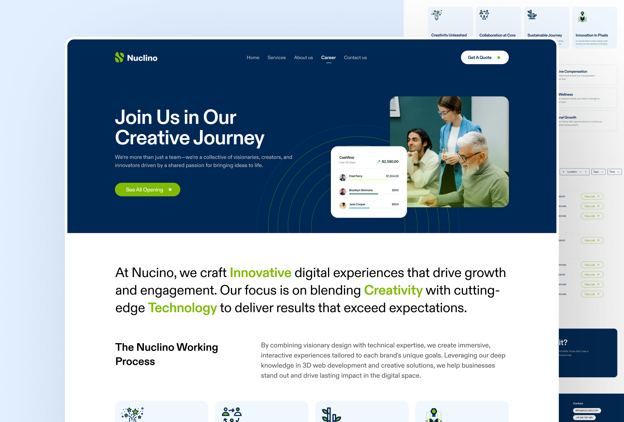 Example of Website Design And Development