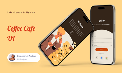 A Simple Coffee Shop Sign Up UI ui