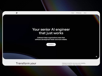 Callstack.ai Website micro-bits 3d branding logo ui web webdesign