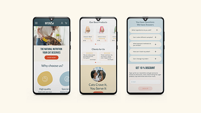 InterCat | E-commerce | Case Study case study e commerce mobile responsive ui