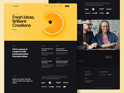 Creative Agency Studio Landing Page digital design studio