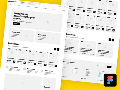 Product eshop home page figma wireframe ai commerce concept data desktop e commerce ecommerce eshop figma home homepage interface landing landing page page product products shop ux wireframe