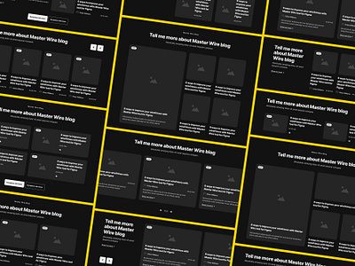 Blog cards dark wireframe article black blog blog design blog template blog theme blog wireframe blogpost cards dark dark blog design figma kit post template ui ux web wireframe