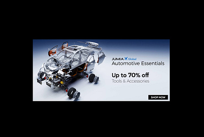 Jumia - Car parts Sale Banner graphic design