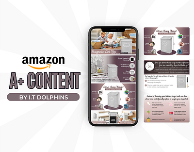 Amazon A+ Content | Magnetic Lint Bin | EBC graphic design