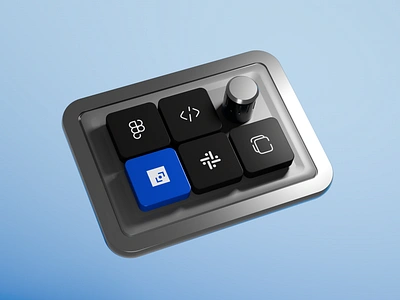 Product concept - Shortcut keyboard 3d art blender blue brand branding dark deck design graphic design gray illustration key keyboard logo object olor pad product ui