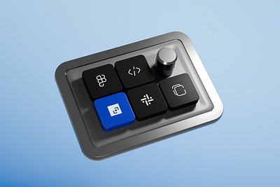 Product concept - Shortcut keyboard 3d art blender blue brand branding dark deck design graphic design gray illustration key keyboard logo object olor pad product ui