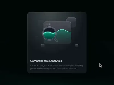 Data Analytics Hover Interaction animation motion graphics ui web design