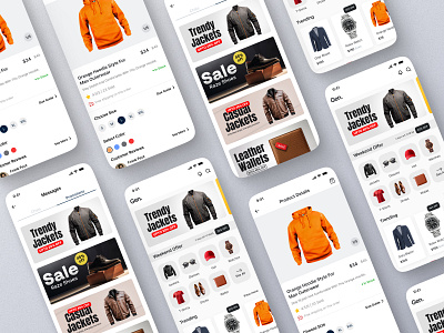 Gents Shopping Ecommerce App UIUX Design app appdesign design ecommerceapp fashion fashion trends fashionapp jackets minimaldesign online shopping sale shopping shoppingapp trend trendy jackets ui uiux