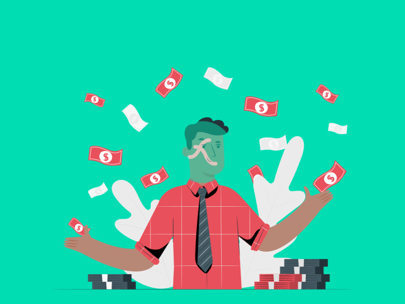 Money rain Lottie JSON animation animated animation custom gif html5 json lottie lottiefilestore money motiongraphics webpage website