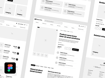 eCommerce detail page figma kit cart catalog category checkout design detail details ecommerce figma kit landing navigation page product purchase shop store ui web webdesign