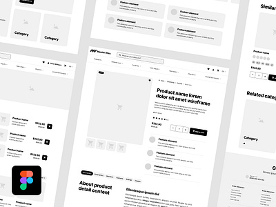 eCommerce detail page figma kit cart catalog category checkout design detail details ecommerce figma kit landing navigation page product purchase shop store ui web webdesign