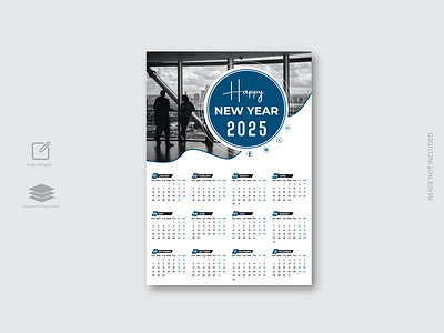 Creative 2025 Calendar Design 2025 2025calendar advertısıng branding calendar design graphic design happy new year marketing wall