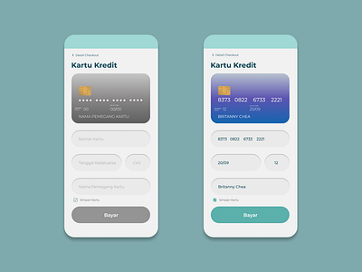 Daily UI #002 Credit Card Page app branding dailyui design typography ui