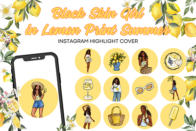 28 Editable Black Girl in Lemon Print Summer Highlight Covers black girl black girl highlight covers black girl in lemon blackgirl instagram highlights blackwomen branding christineadye darkskin girl graphic design instagram highlights covers instagram ig covers lemonade lifestyle lifestyle highlights covers melanin motion graphics summer lemonade travel vacation vacay