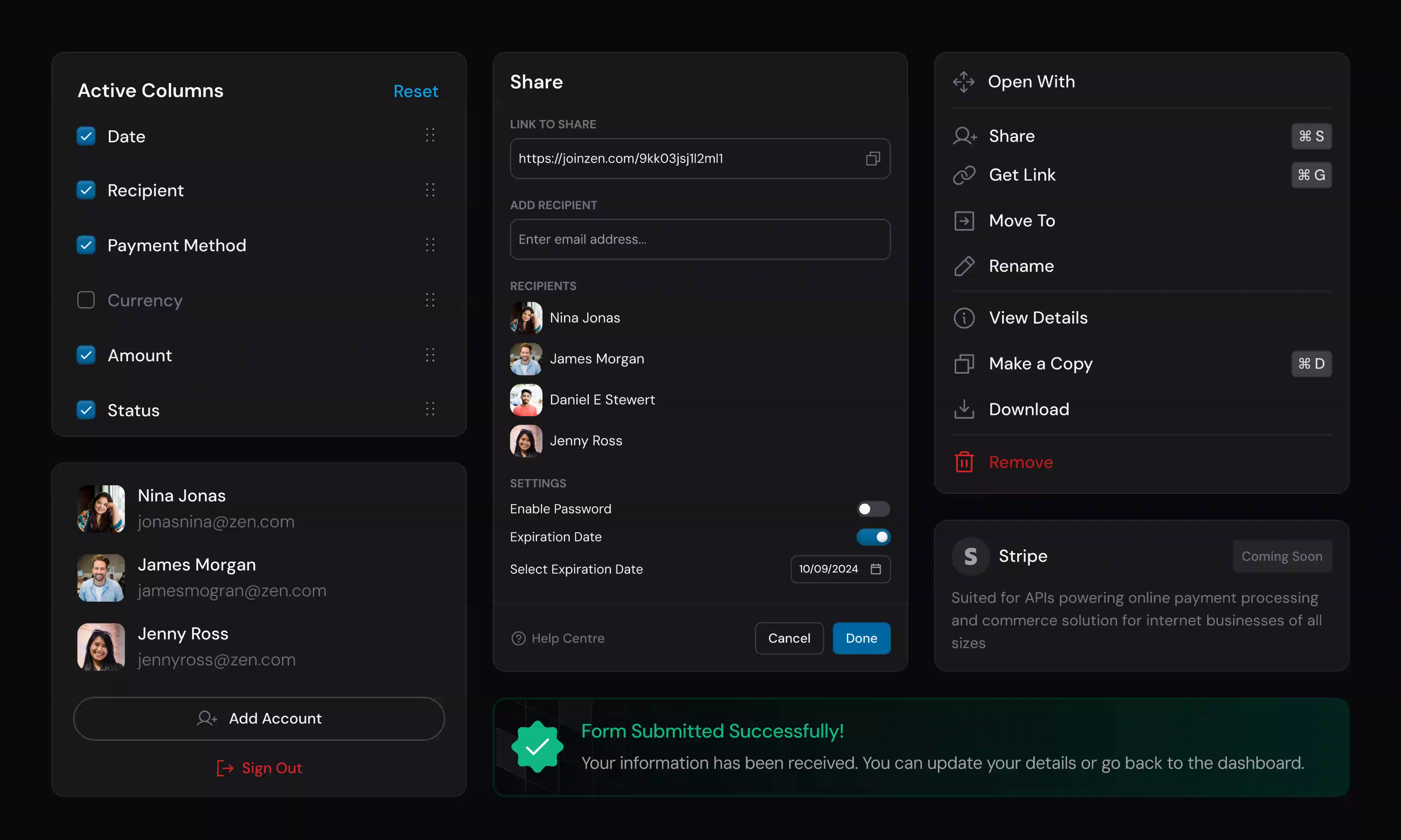 Example of Web Application Design