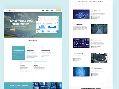 Data Collection Website graphic design ui