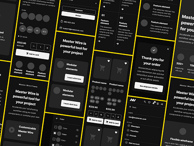 Mobile app product detail app black dark dark ui dark wireframe design detail kit mobile mobile app mobile wireframe product product wireframe ux wireframe wireframe app wireframe detail wireframe kit wireframe ui wireframe ux