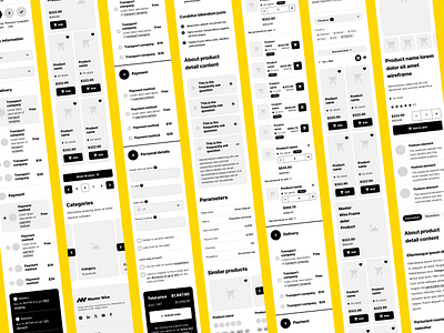 E-commerce Mobile App Wireframe app app design app wireframe design e commerce ecommerce ecommerce app ecommerce ux marketplace mobile mobile app mobile wireframe mobiledesign uiux ux web webdesign wireframe wireframe app wireframing