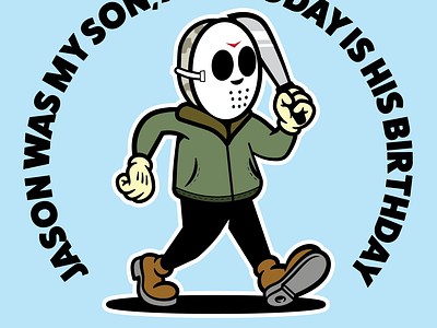 Friday the 13th design fridaythe13th graphic design horror illustration jason logo slasher typography vector